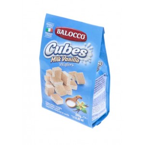 BALOCCO CUBES WAFER 250GM ( Milk and Vanilla ) -SNACK/BISCUITS Ready to Eat, Snacks, Wafer image