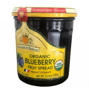 LES COMTES DE PROVENCE Organic Blueberry Jam 340GM - JAM/SPREAD image