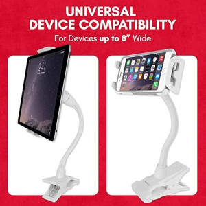 Pemegang Pemasangan Klip / Clip-on mount holder for iPad/tablet and iPhone/Smartphone Macally Clipmountw Pemegang Pemasangan Klip / Clip-on mount holder for iPad/tablet and iPhone/Smartphone Macally Clipmountw