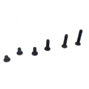 SC-M2-5-B-10P LAPTOP / NOTEBOOK SCREW Flat Head M2.5*B OR M3*B ( Multiple Sizes ) - 10PCS - BLACK ZINK