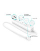 TP-LINK KP303 TP-Link KP303 Kasa Smart Wi-Fi Power Strip, 3-Outlets