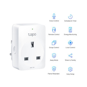 TP-Link Tapo P100 / P110 Mini Smart Wi-Fi Socket, Energy Monitoring TP-Link Tapo P100 / P110 Mini Smart Wi-Fi Socket, Energy Monitoring