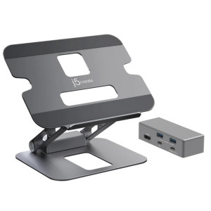 j5 create Multi-Angle 4K Docking Stand Aluminum (Space Gray) 2YW - JTS327 j5 create Multi-Angle 4K Docking Stand Aluminum (Space Gray) 2YW - JTS327