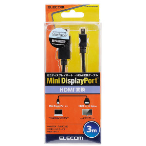 Elecom Mini DisplayPort to HDMI 3M - ( AD-MDPHDMI30BK ) Elecom Mini DisplayPort to HDMI 3M - ( AD-MDPHDMI30BK )