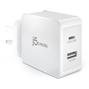 j5 create 30W PD USB-C™ Wall Charger - JUP2230F j5 create 30W PD USB-C™ Wall Charger - JUP2230F