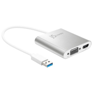 j5 create USB™ 3.0 to HDMI™ & VGA Multi-Monitor Adapter 2YW - JUA360 j5 create USB™ 3.0 to HDMI™ & VGA Multi-Monitor Adapter 2YW - JUA360