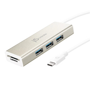 j5 create USB-C™ 3.1 3-Port HUB with SD™/microSD™ Card Reader - JCH347 j5 create USB-C™ 3.1 3-Port HUB with SD™/microSD™ Card Reader - JCH347