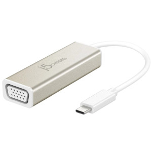 j5 create USB-C™ to VGA Adapter Aluminum (Champagne Metallic) - JCA111 j5 create USB-C™ to VGA Adapter Aluminum (Champagne Metallic) - JCA111