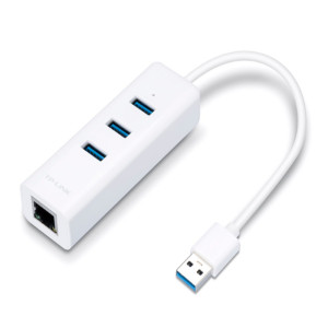 TP-Link UE330 USB 3.0 3-Port Hub & Gigabit Ethernet Adapter 2 in 1 USB Adapter
