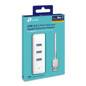 TP-Link UE330 USB 3.0 3-Port Hub & Gigabit Ethernet Adapter 2 in 1 USB Adapter TP-Link UE330 USB 3.0 3-Port Hub & Gigabit Ethernet Adapter 2 in 1 USB Adapter