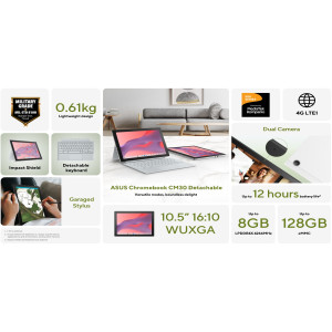 Asus Chromebook Advanced Detachable 520 8GB 128GB Chrome CM3001DM2A-R70392
