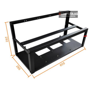 Mining Rig Frame for 8 GPU and Dual Power Supply Unit Mining Rig Frame for 8 GPU and Dual Power Supply Unit