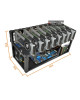 O.E.M MINING-FRAME-MK680PRO-605-DUAL Mining Rig Frame for 8 GPU and Dual Power Supply Unit