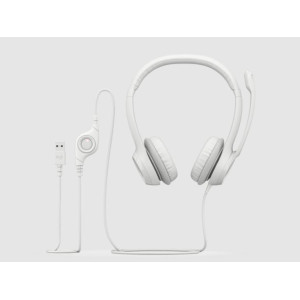 Logitech H390-OFF-WHITE LOGITECH H390 USB HEADSET OFF-WHITE-981-001287