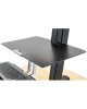 Ergotron 33-350-200 Ergotron WorkFit-S Single LD Workstation with Worksurface (black) Standing Desk Attachment - Front Clamp (33-350-200)
