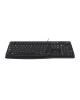 Logitech K120 Logitech K120 Wired Keyboard for Windows, USB Plug-and-Play, Spill Resistant, PC/Laptop - 920-002582 ( Black )