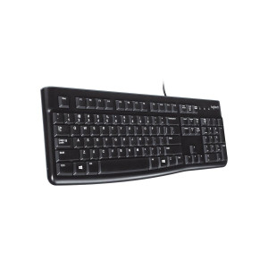 Logitech K120 Logitech K120 Wired Keyboard for Windows, USB Plug-and-Play, Spill Resistant, PC/Laptop - 920-002582 ( Black )
