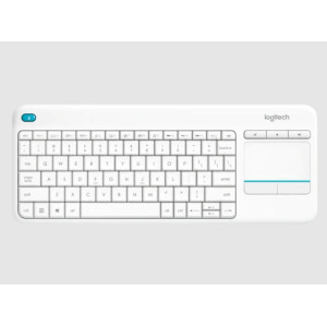 LOGITECH K400 PLUS TOUCHPAD WIRELESS KEYBOARD WHITE-920-007166