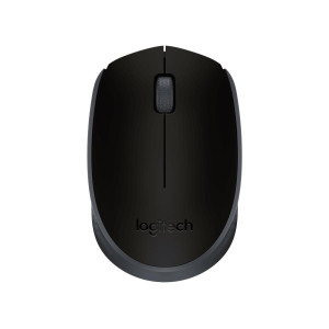 Logitech M170 Wireless Mouse, 2.4 GHz with USB Nano Receiver, Optical Tracking, Ambidextrous - 910-004655 ( Grey Black )