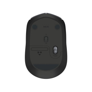 Logitech M170 Wireless Mouse, 2.4 GHz with USB Nano Receiver, Optical Tracking, Ambidextrous - 910-004655 ( Grey Black )