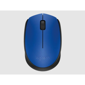 Logitech M171 Wireless Mouse, 2.4 GHz with USB Nano Receiver, Optical Tracking, Ambidextrous - 910-004656 ( Blue )