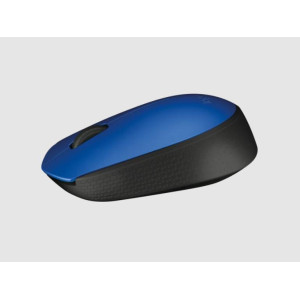 Logitech M171 Wireless Mouse, 2.4 GHz with USB Nano Receiver, Optical Tracking, Ambidextrous - 910-004656 ( Blue )