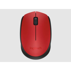 Logitech M171 Wireless Mouse, 2.4 GHz with USB Nano Receiver, Optical Tracking, Ambidextrous -910-004657  ( Red )