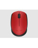 Logitech M171 Wireless Mouse, 2.4 GHz with USB Nano Receiver, Optical Tracking, Ambidextrous -910-004657 ( Red )