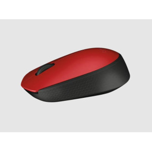 Logitech M171 Wireless Mouse, 2.4 GHz with USB Nano Receiver, Optical Tracking, Ambidextrous -910-004657 ( Red )