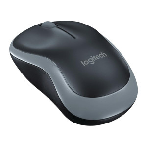 Logitech M185 Wireless Mouse, 2.4GHz, 1000 DPI Optical Tracking, Ambidextrous PC/Mac/Laptop - 910-002255 ( Grey )