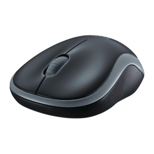 Logitech M185 Wireless Mouse, 2.4GHz, 1000 DPI Optical Tracking, Ambidextrous PC/Mac/Laptop - 910-002255 ( Grey )