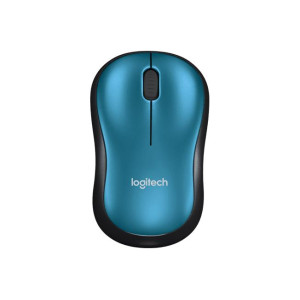 Logitech M185 Wireless Mouse, 2.4GHz, 1000 DPI Optical Tracking, Ambidextrous PC/Mac/Laptop - 910-002502 ( Blue )