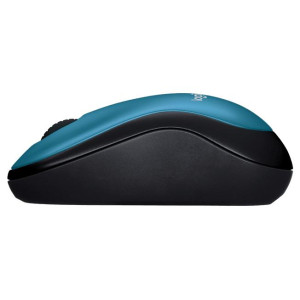 Logitech M185 Wireless Mouse, 2.4GHz, 1000 DPI Optical Tracking, Ambidextrous PC/Mac/Laptop - 910-002502 ( Blue )