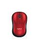 Logitech M185 Wireless Mouse, 2.4GHz, 1000 DPI Optical Tracking, Ambidextrous PC/Mac/Laptop - 910-002503 ( Red )
