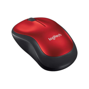 Logitech M185 Wireless Mouse, 2.4GHz, 1000 DPI Optical Tracking, Ambidextrous PC/Mac/Laptop - 910-002503 ( Red )