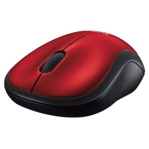 Logitech M185 Wireless Mouse, 2.4GHz, 1000 DPI Optical Tracking, Ambidextrous PC/Mac/Laptop - 910-002503 ( Red )
