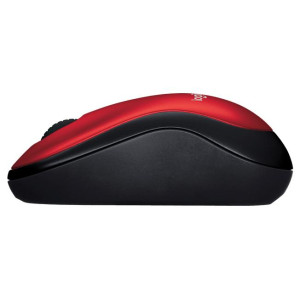 Logitech M185 Wireless Mouse, 2.4GHz, 1000 DPI Optical Tracking, Ambidextrous PC/Mac/Laptop - 910-002503 ( Red )