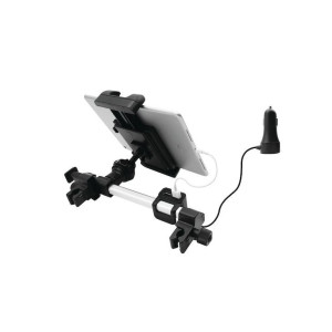 MACALLY Adjustable Car Seat Headrest Mount with Front and Back Seat USB Charger (HRMOUNTPRO4UAC) MACALLY Adjustable Car Seat Headrest Mount with Front and Back Seat USB Charger (HRMOUNTPRO4UAC)