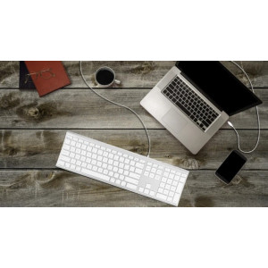 Macally UCACEKEYA Macally Aluminum Ultra Slim USB-C Wired keyboard for Mac and PC (UCACEKEYA)