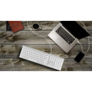 Macally ACEKEYA MACALLY Aluminum Ultra Slim USB Wired keyboard for Mac and PC (ACEKEYA)