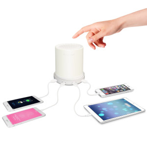 Macally LAMPCHARGE Macally Dimmable Table Lamp with 4 USB Charging Ports (LAMPCHARGE)