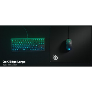 STEELSERIES QCK EDGE CLOTH GAMING MOUSE PAD LARGE STEELSERIES QCK EDGE CLOTH GAMING MOUSE PAD LARGE