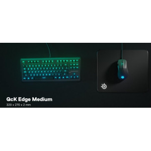 STEELSERIES QCK EDGE CLOTH GAMING MOUSE PAD MEDIUM STEELSERIES QCK EDGE CLOTH GAMING MOUSE PAD MEDIUM