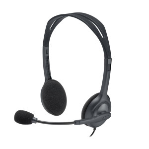 Logitech H111 Wired Headset, Stereo Headphones - 981-000588 -Black