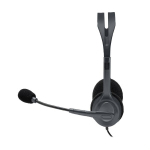 Logitech H111 Wired Headset, Stereo Headphones - 981-000588 -Black Logitech H111 Wired Headset, Stereo Headphones - 981-000588 -Black
