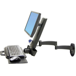 Ergotron 45-230-200 Ergotron 200 Series Combo Arm (black) Keyboard & Monitor Mount (45-230-200)