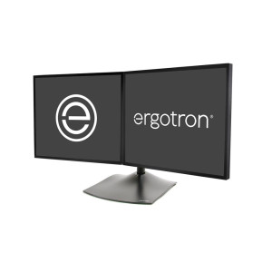 Ergotron 33-322-200 Ergotron DS100 Dual-Monitor Desk Stand Horizontal Two-Monitor Mount (33-322-200)