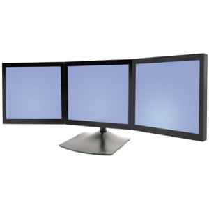 Ergotron 33-323-200 Ergotron DS100 Triple-Monitor Desk Stand Three-Monitor Mount (33-323-200)