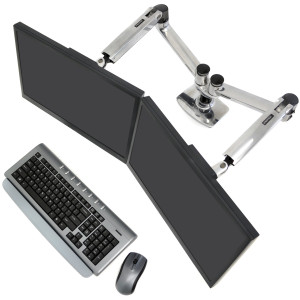 Ergotron LX Dual Side-by-Side Arm Two-Monitor Mount 45-245-026 Ergotron LX Dual Side-by-Side Arm Two-Monitor Mount 45-245-026