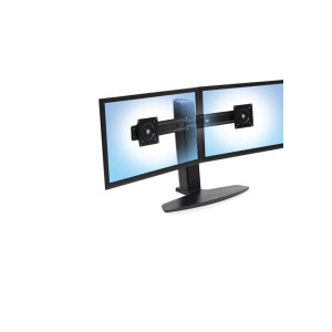 Ergotron 33-407-062 Ergotron WorkFit-SR Dual Monitor Standing Desk Workstation (white) Sit-Stand Desk Attachment - Rear Clamp (33-407-062)